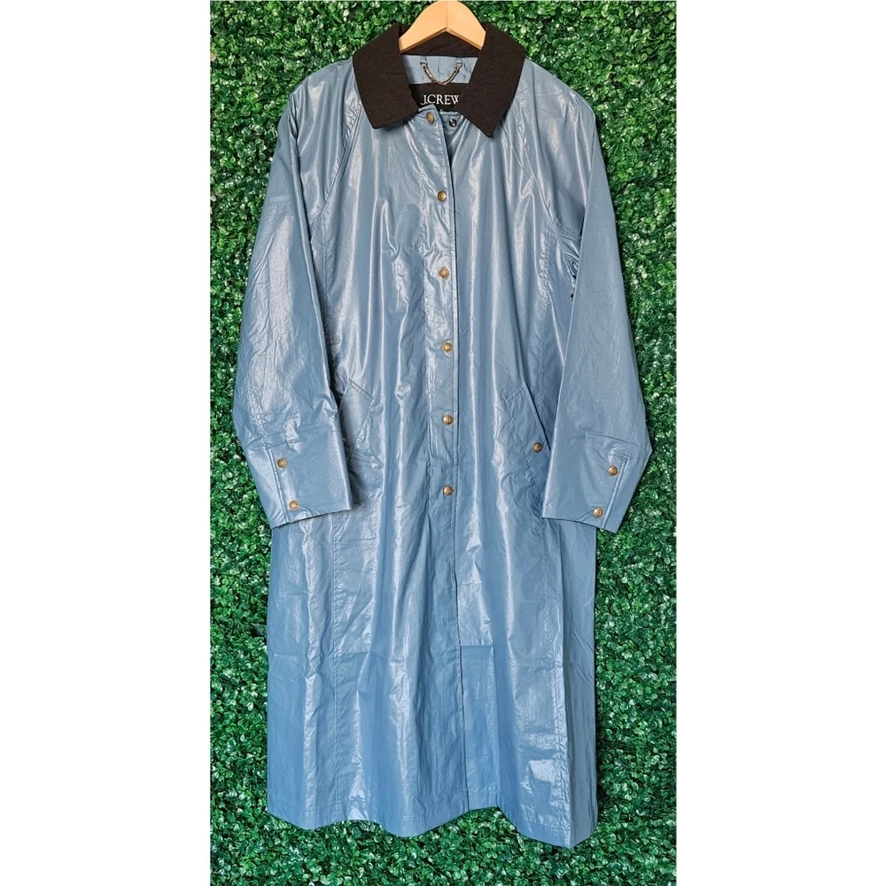J.Crew Shiny long Barn Jacket™ - Picture 5 of 10